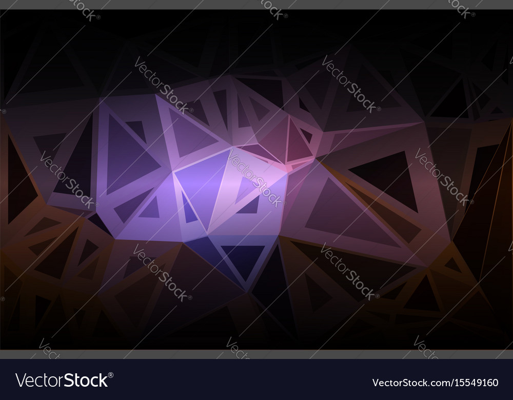 Purple brown black random sizes low poly Vector Image