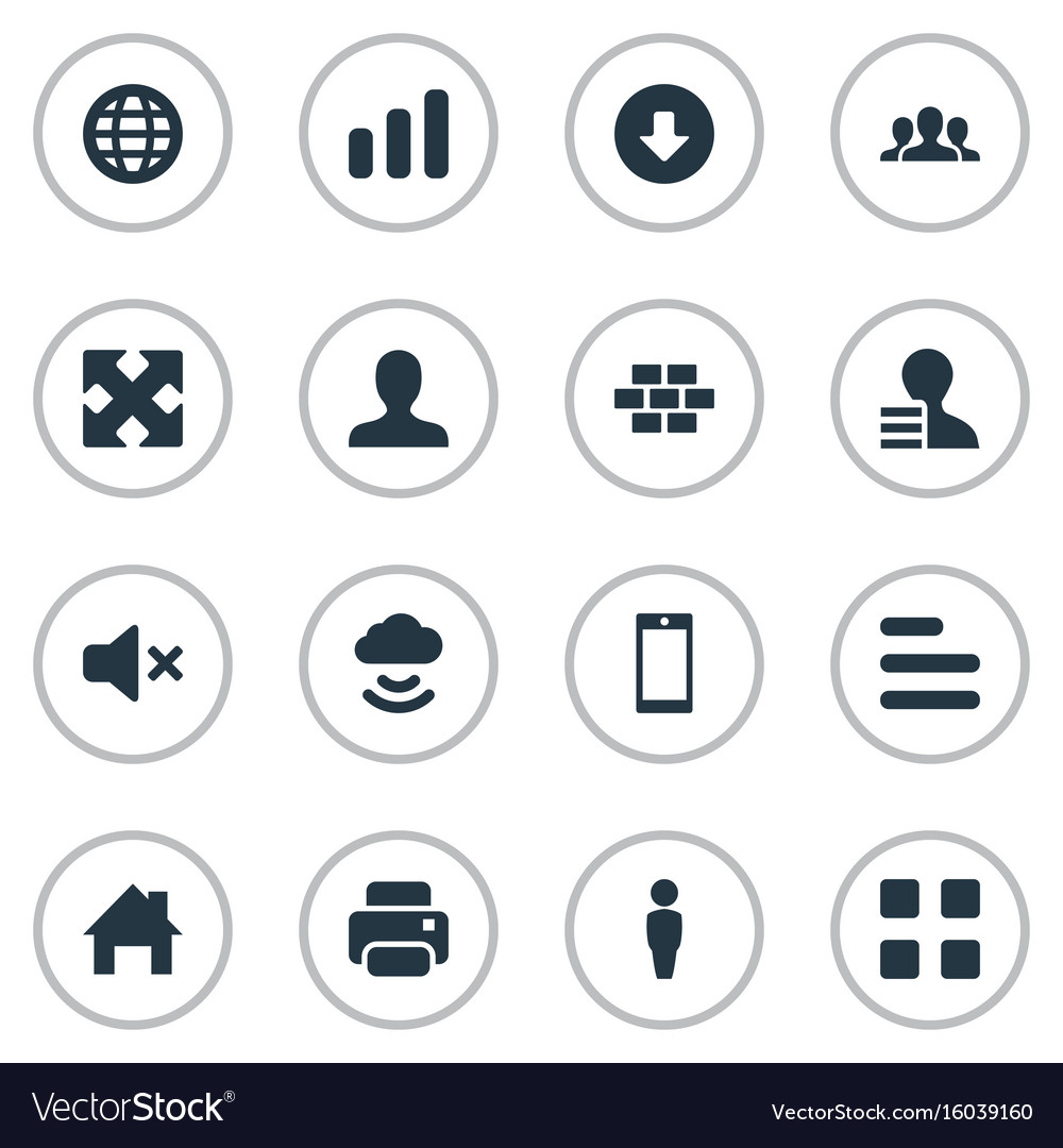 Set of simple design icons