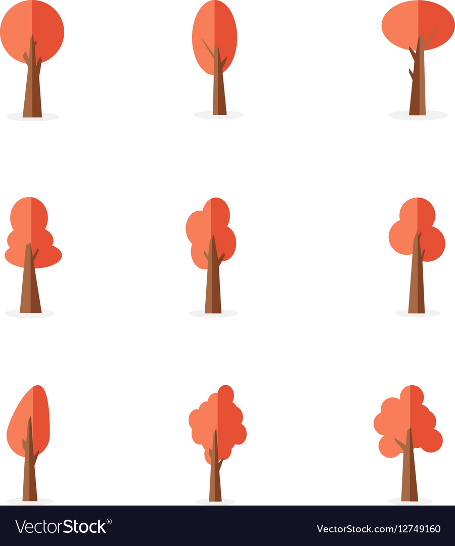 Set of tree object for game