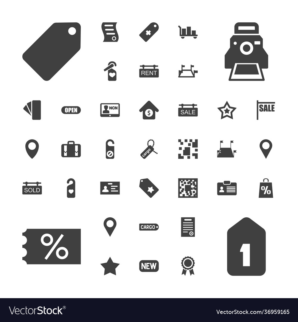 37 tag icons