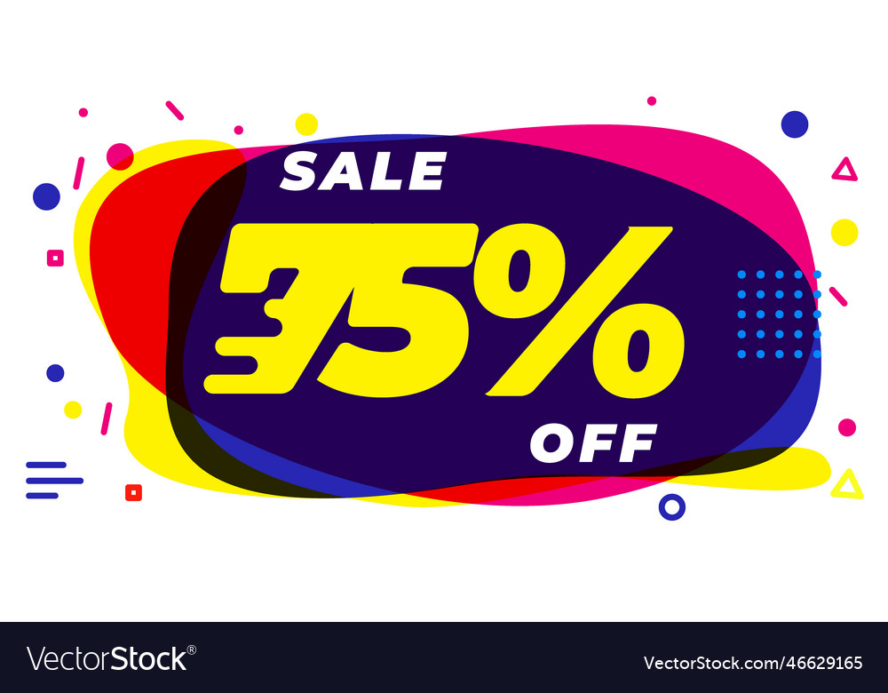 75 off sale banner flash big super promotion