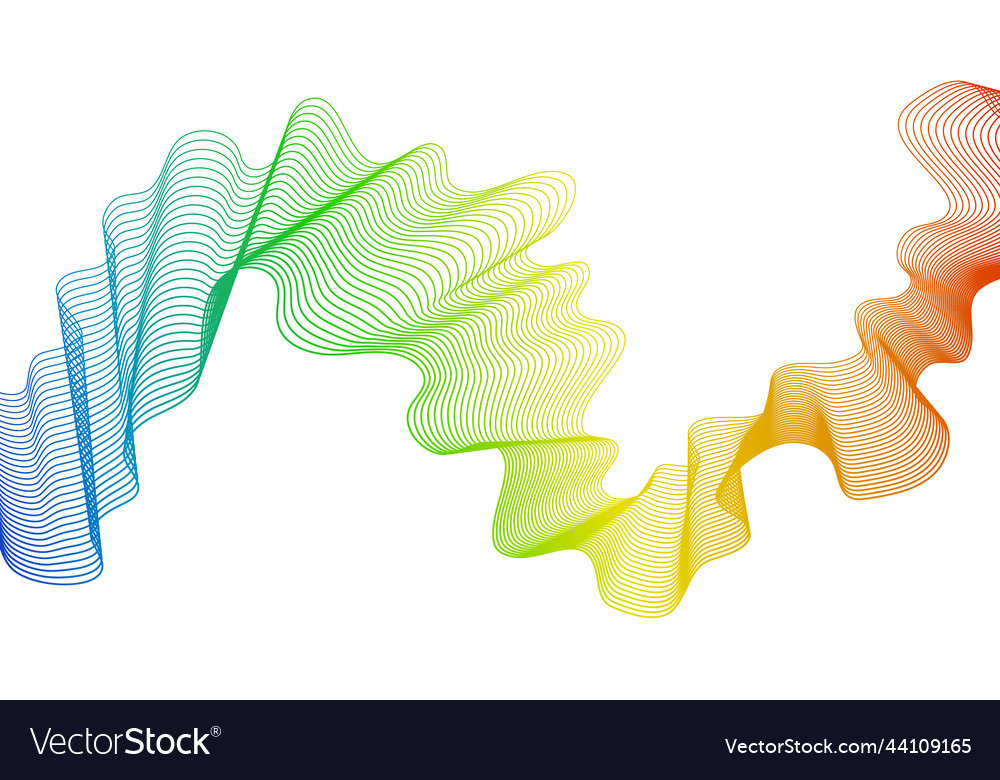Abstract backdrop with wave gradient lines vector image Abstract backdrop with wave gradient lines