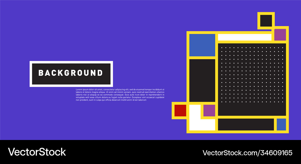 Abstract colorful rectangle background for banner Vector Image
