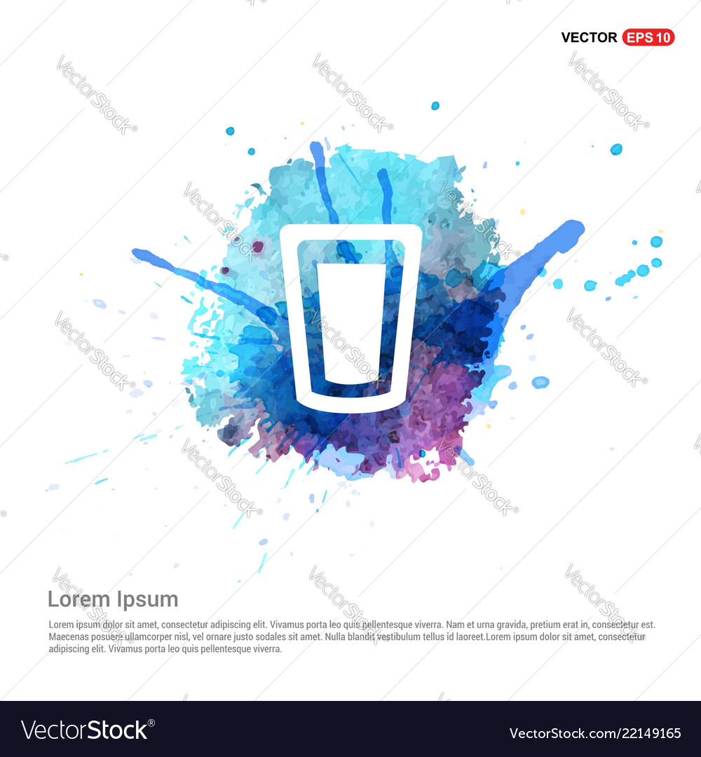 Glas Ikone - Aquarell Hintergrund