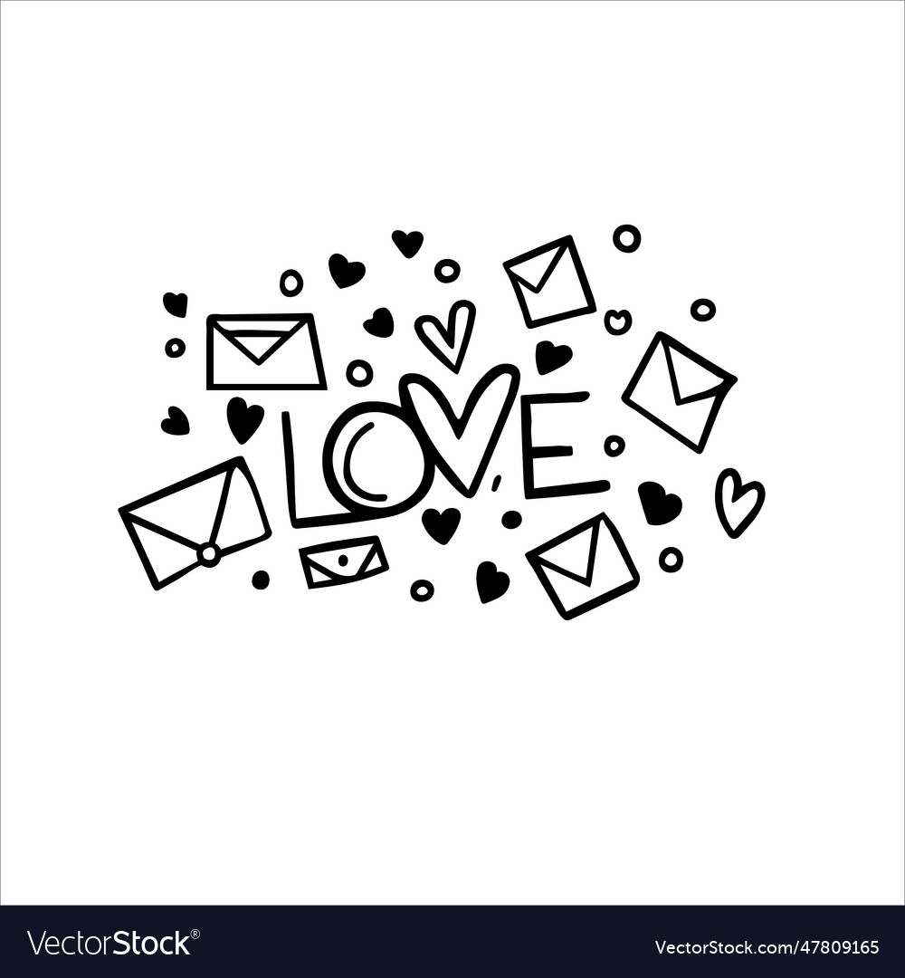 Love with envelopes