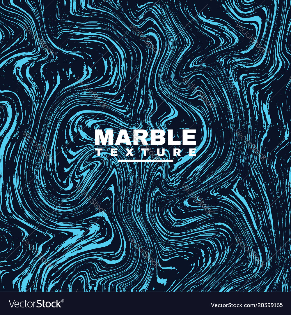 Marble texture background deep blue and fluid Vector Image