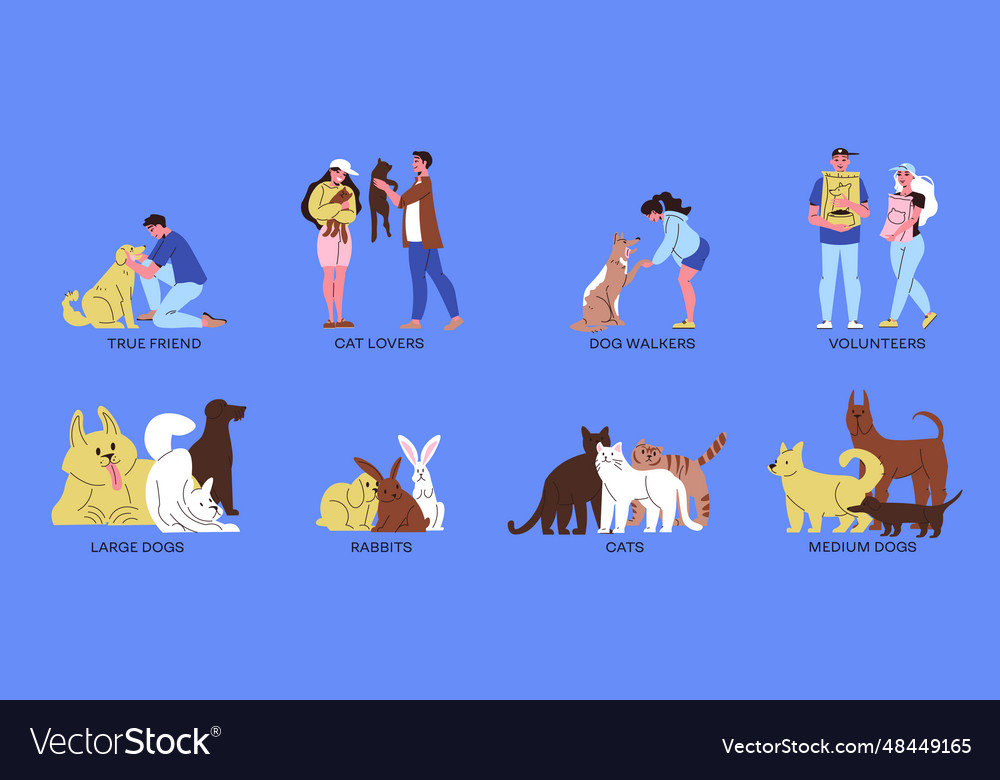 Pet Shelter Compositions Royalty Free Vector Image pet-shelter-compositions-royalty-free-vector-image