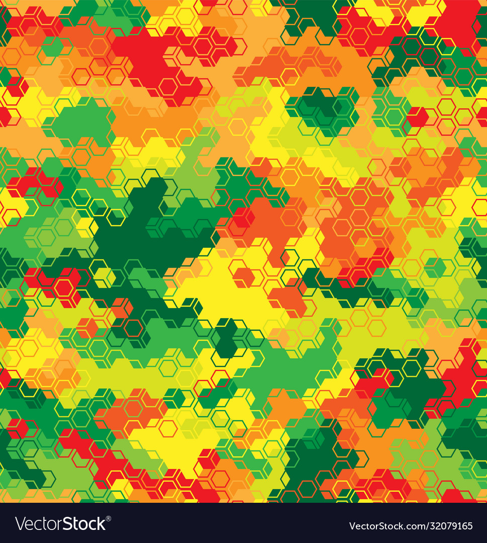 Seamless multicolored mosaic pattern