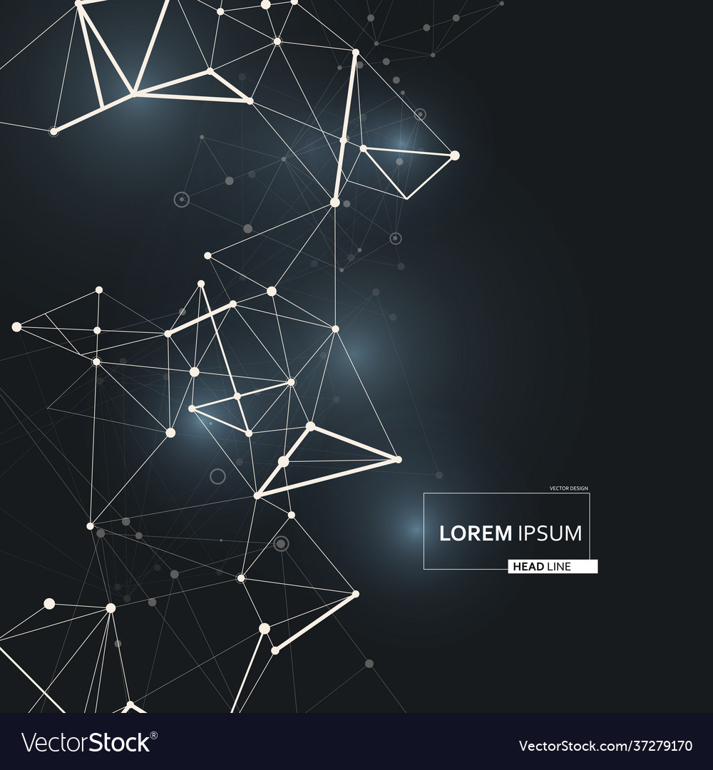 Abstract Connect Lines Art