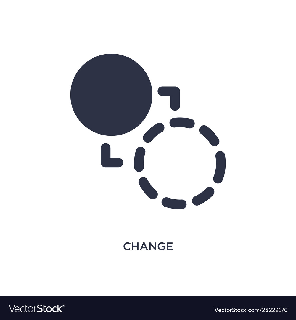 Change icon on white background simple element Vector Image