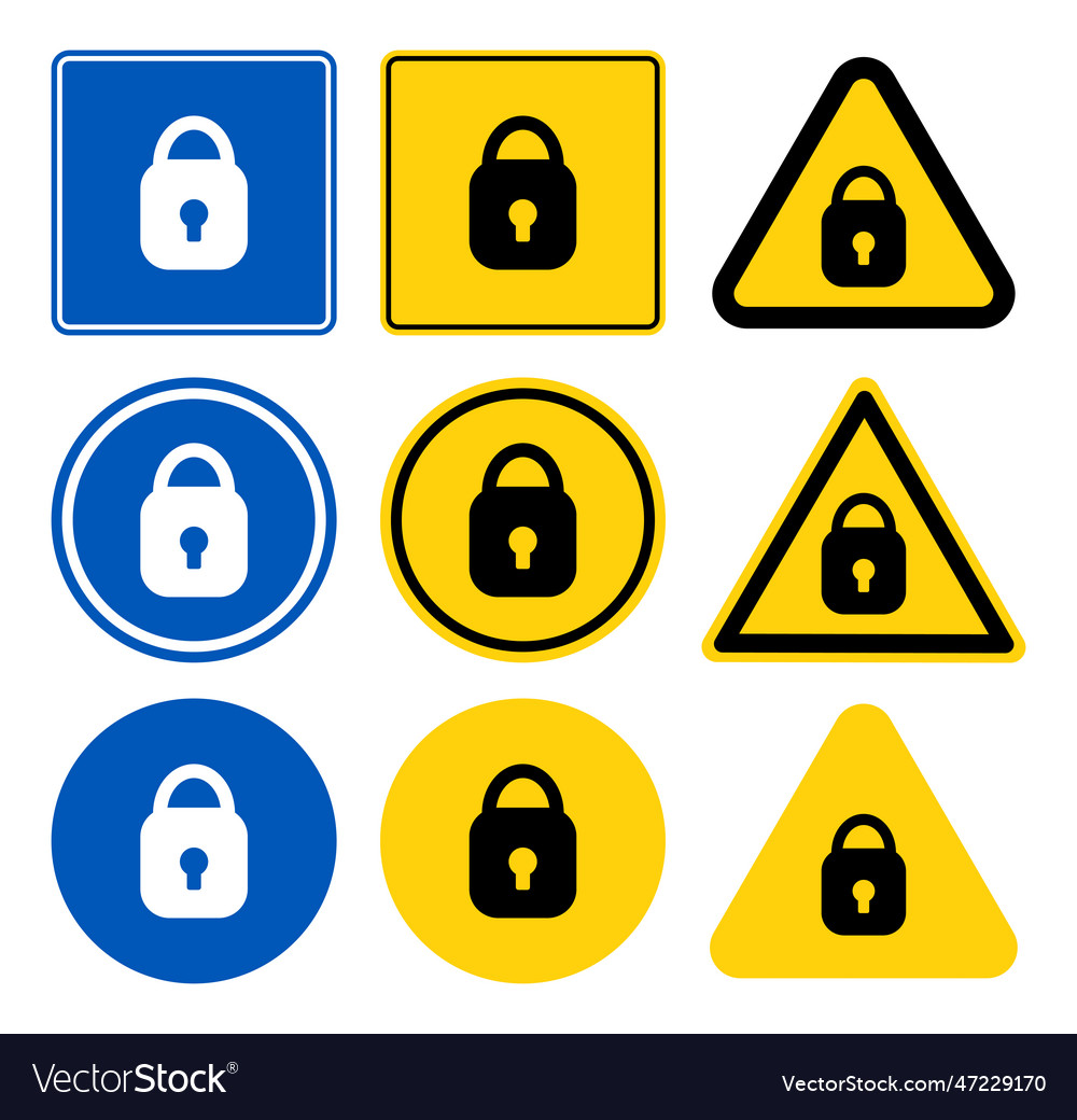 Flat design stylepadlock icon in the circle Vector Image Flat design stylepadlock icon in the circle