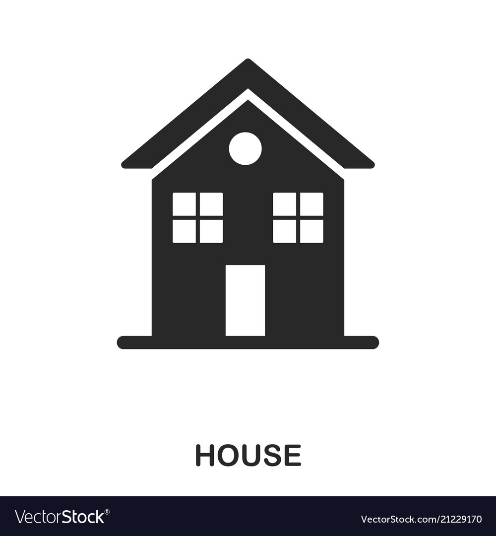 House icon line style design ui vector image House icon line style design ui