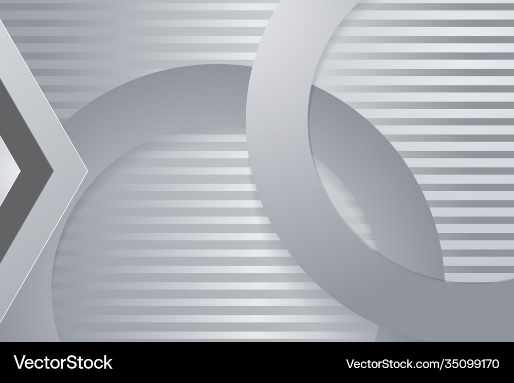 Modern gray backgrounds 3d colorful overlap Vector Image