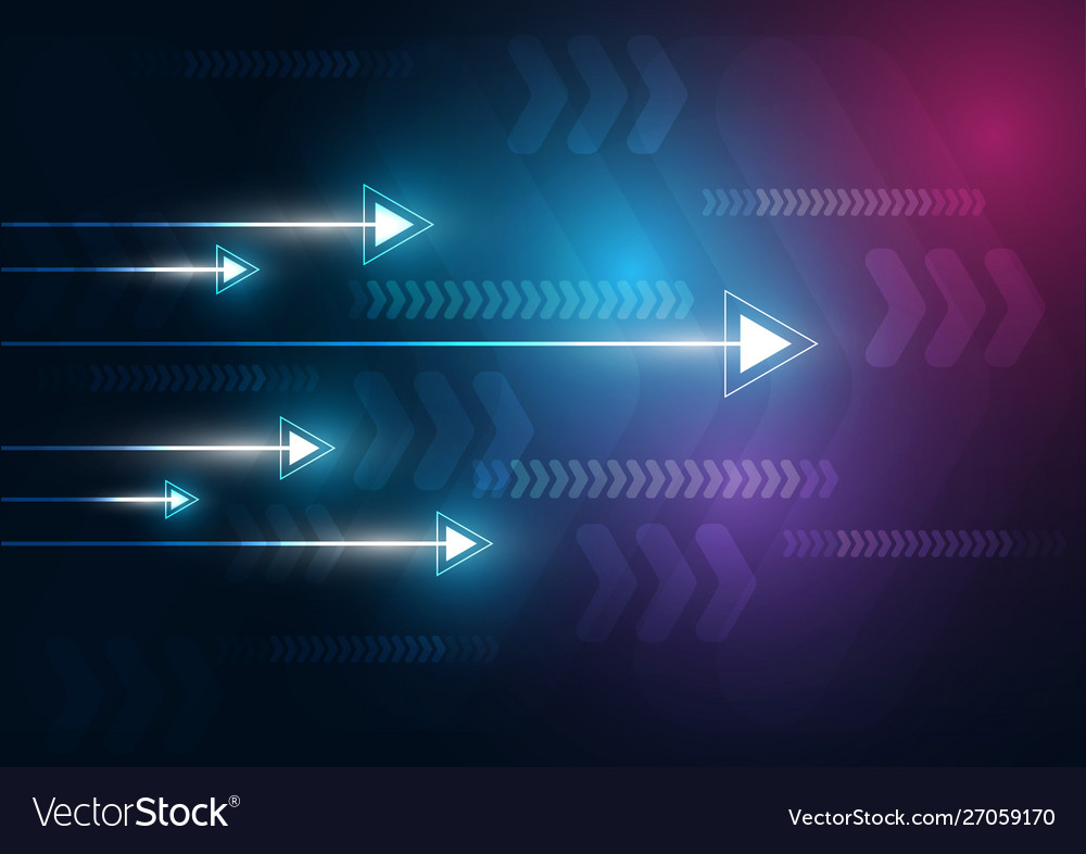 Neon arrow speed background