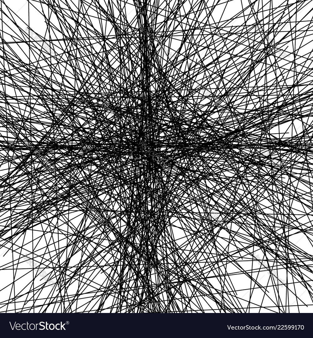 Random chaotic lines abstract geometric pattern vector image Random chaotic lines abstract geometric pattern