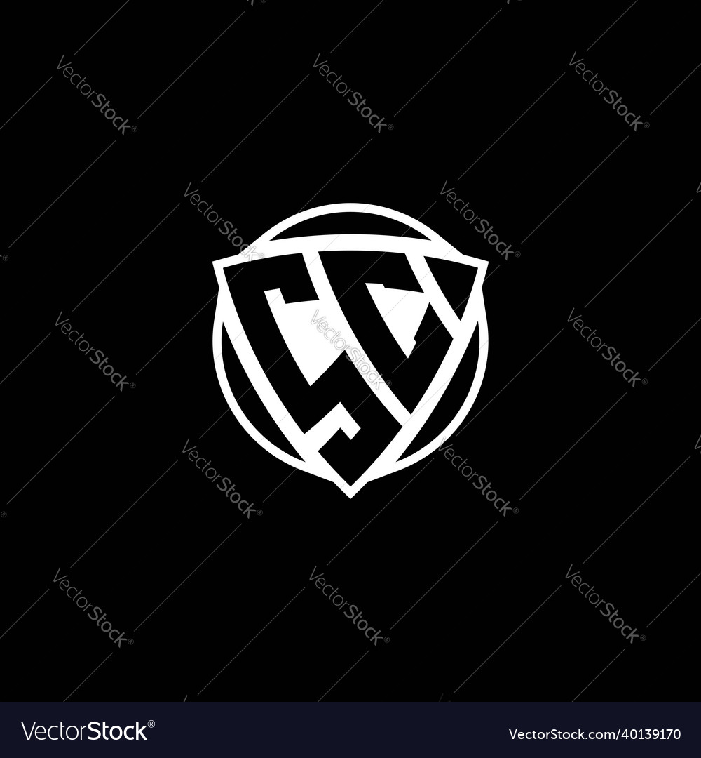 Sc Logo Monogramm Dreieck Schild und Kreisform