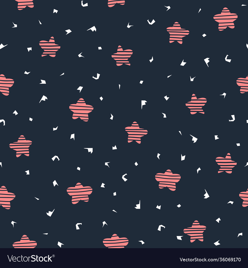 Simple basic flower repeat pattern design vector image Simple basic flower repeat pattern design