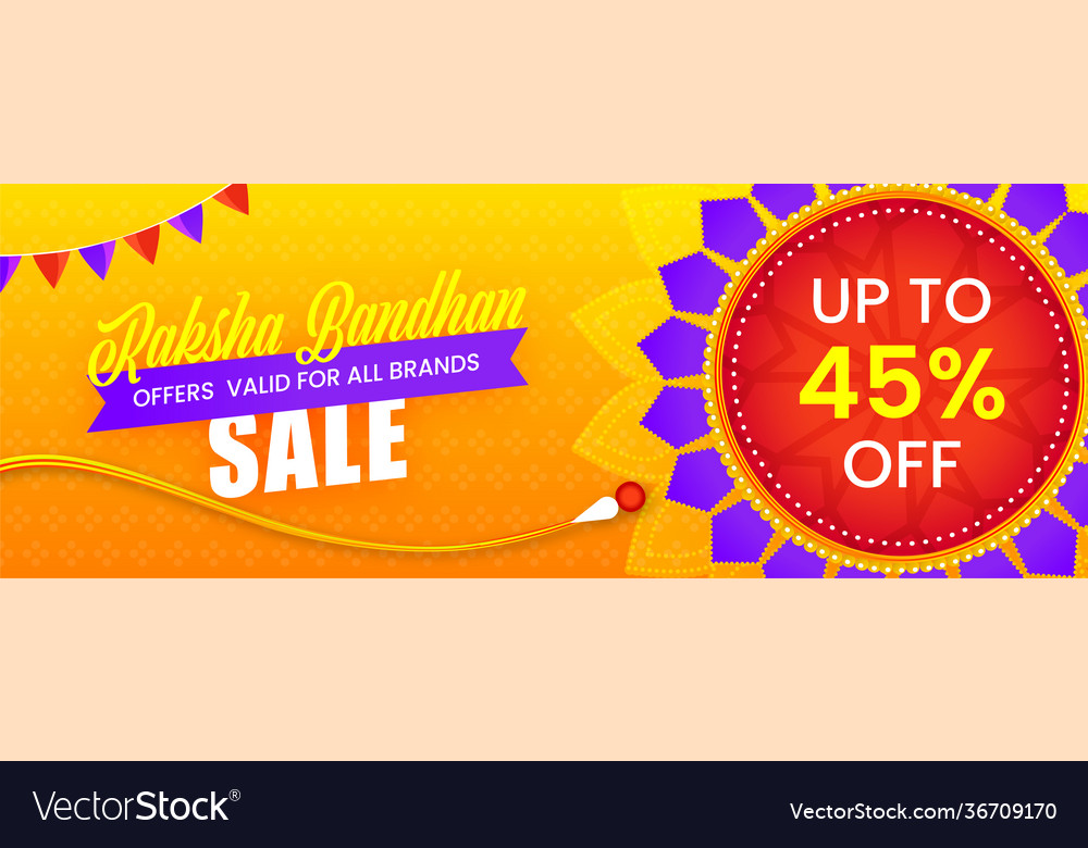 Bis zu 45 off für raksha bandhan sale header