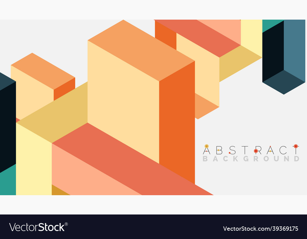 Abstract background 3d cubes cubic elements