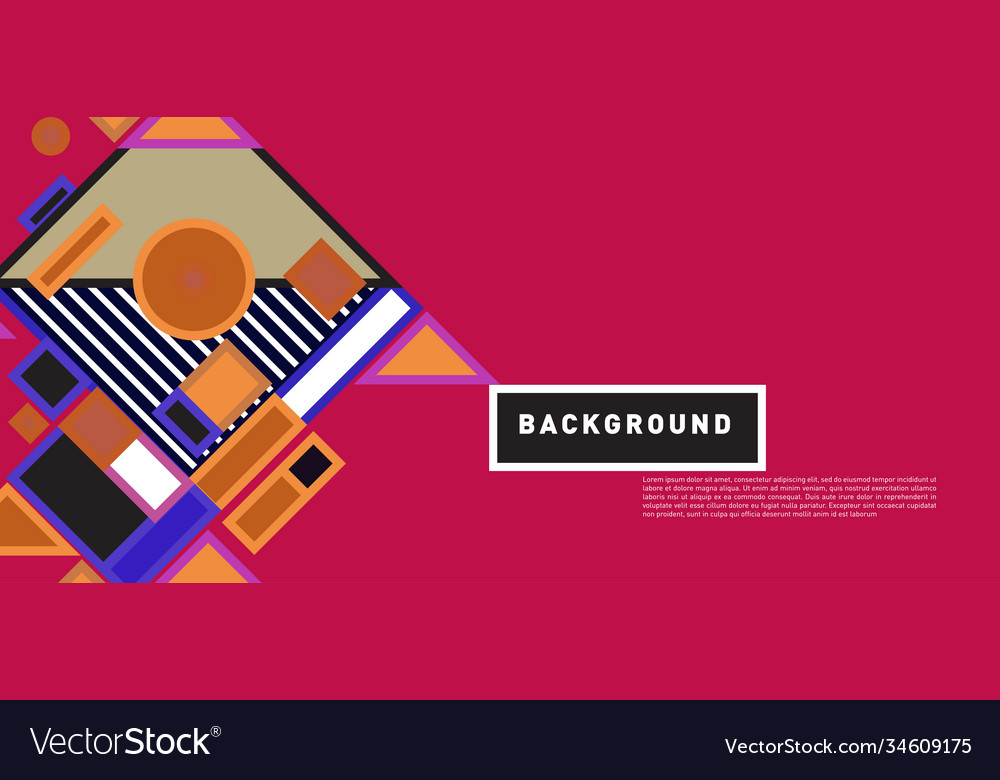 Abstract colorful rectangle background for banner
