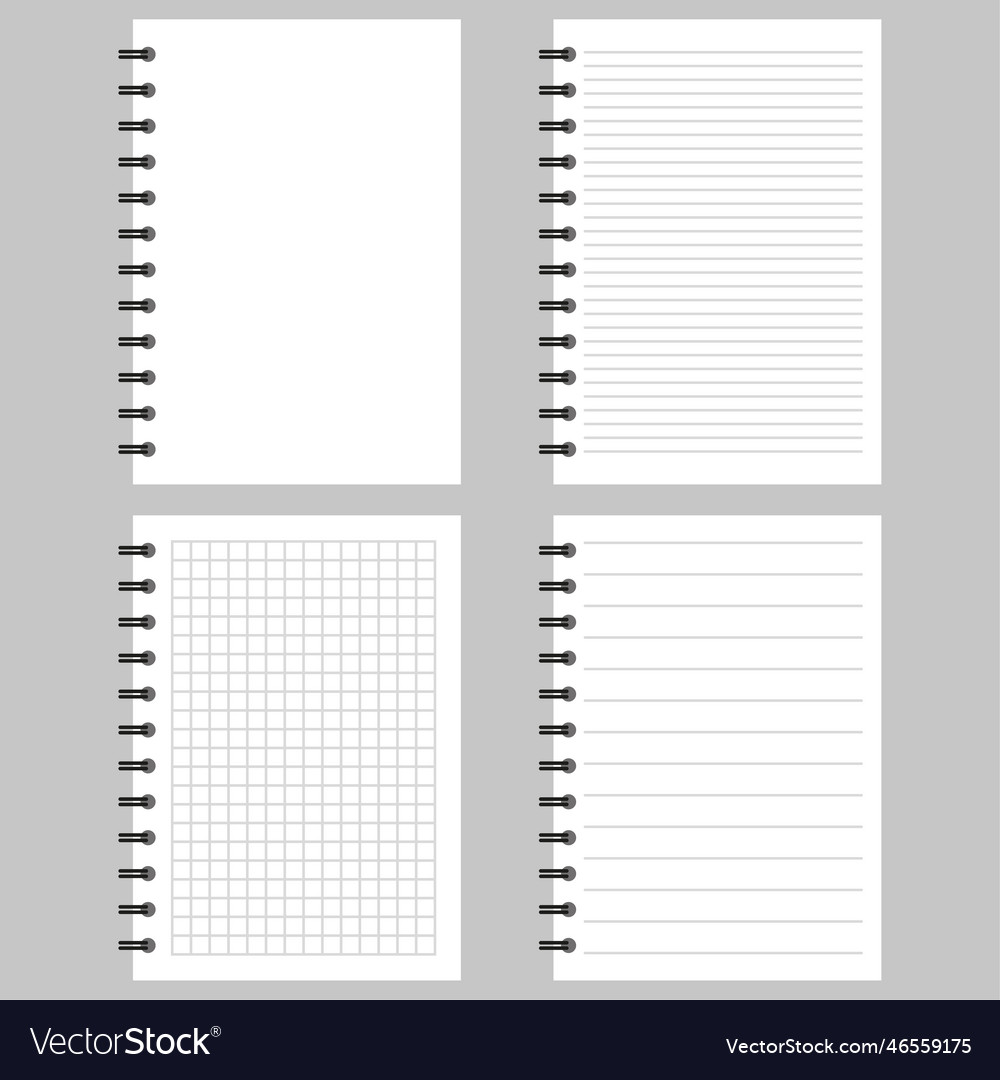 Booklet with spring school notebook notepad Vector Image Booklet with spring school notebook notepad