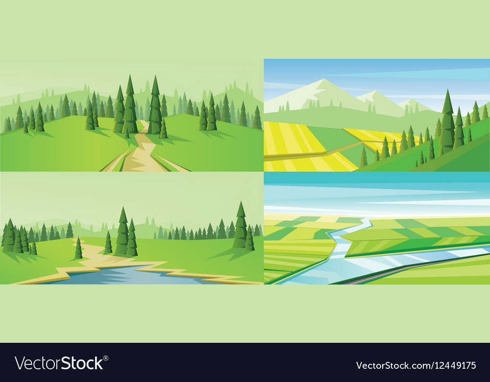 Digital abstract background set