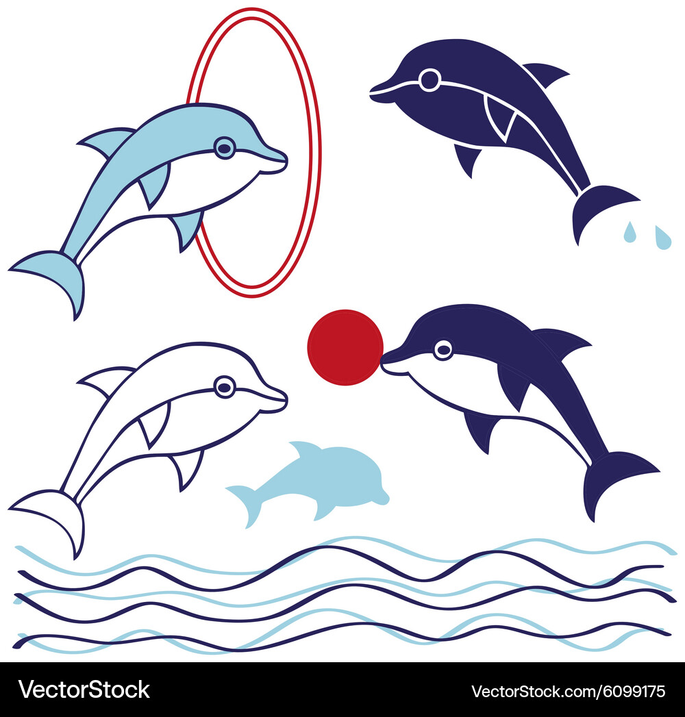 Dolphin Royalty Free Vector Image - VectorStock