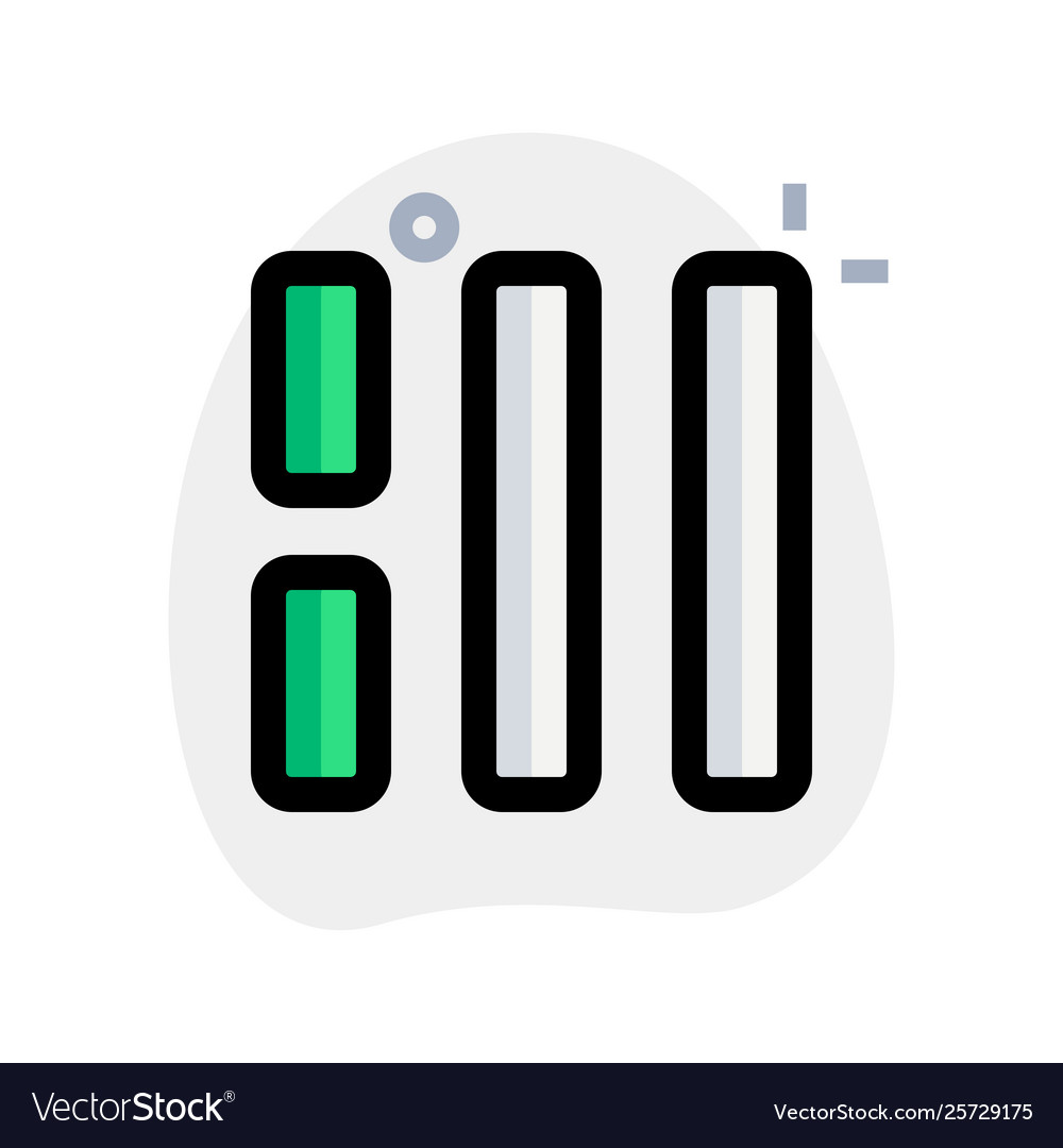 Double right side verticle bars with split screen