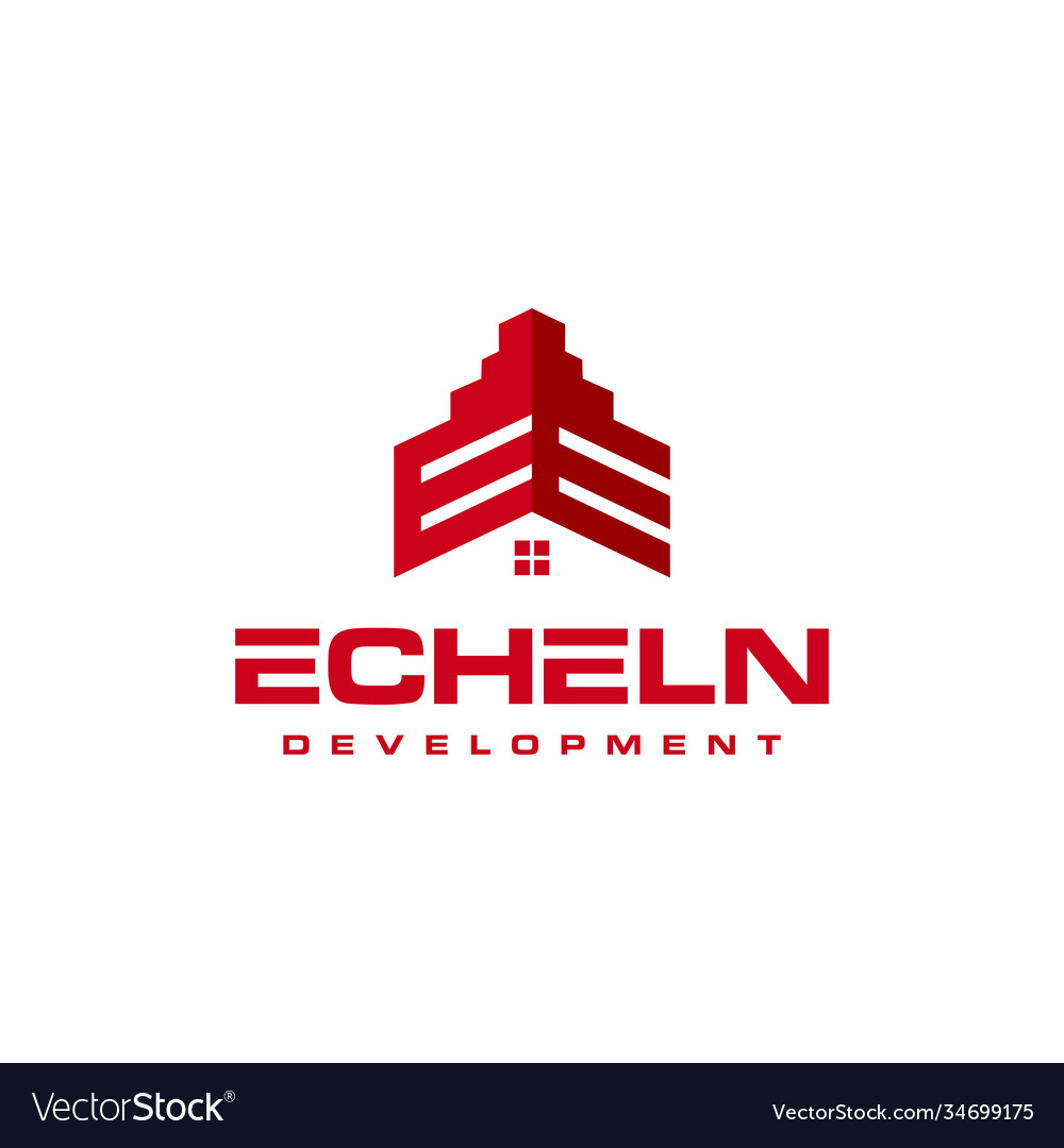 Ee building logo Royalty Free Vector Image - VectorStock