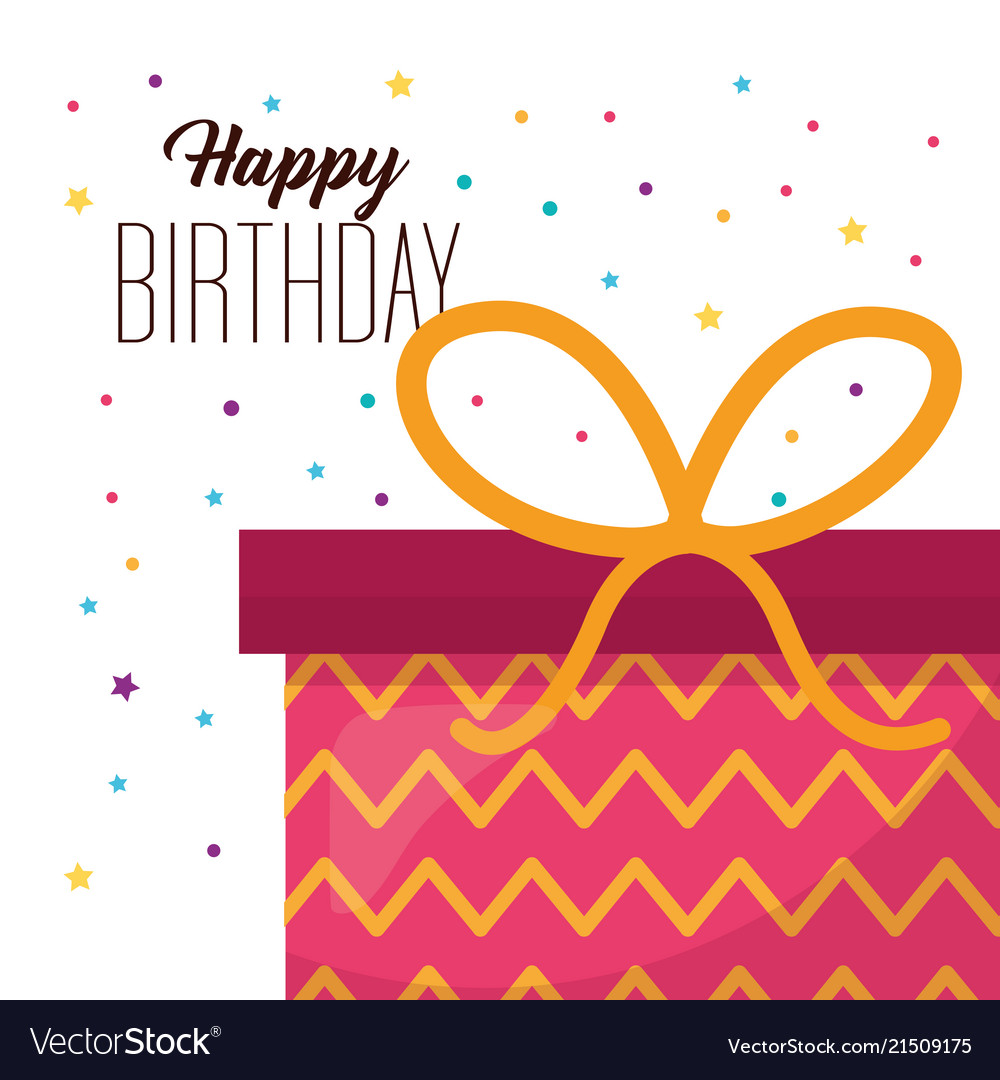 Happy birthday card Royalty Free Vector Image - VectorStock