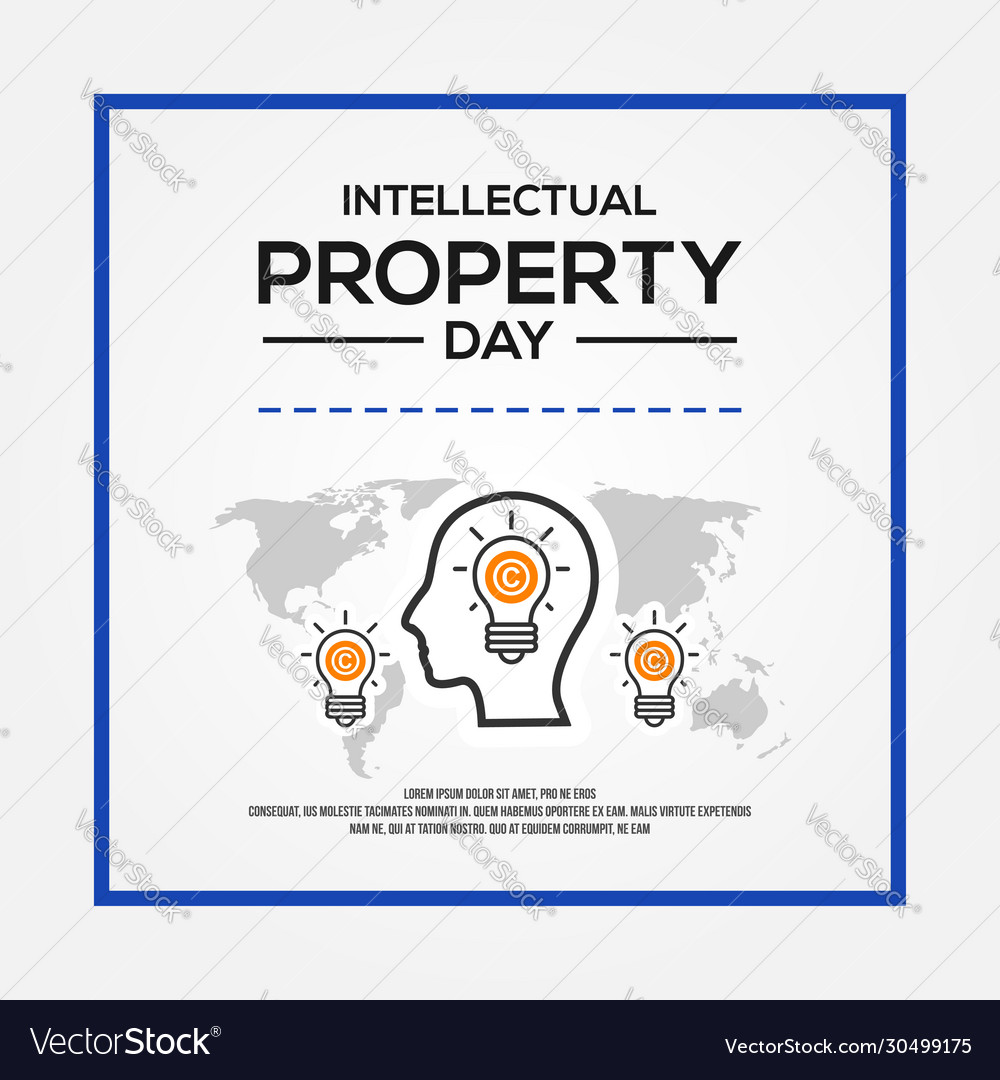 Intellectual property day design for banner