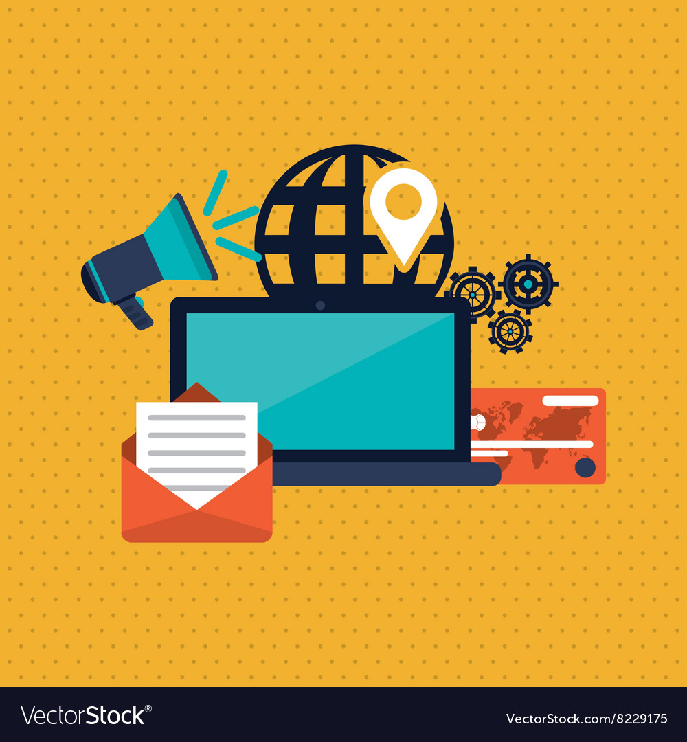 content writing digital marketing concept with laptop and keyboard