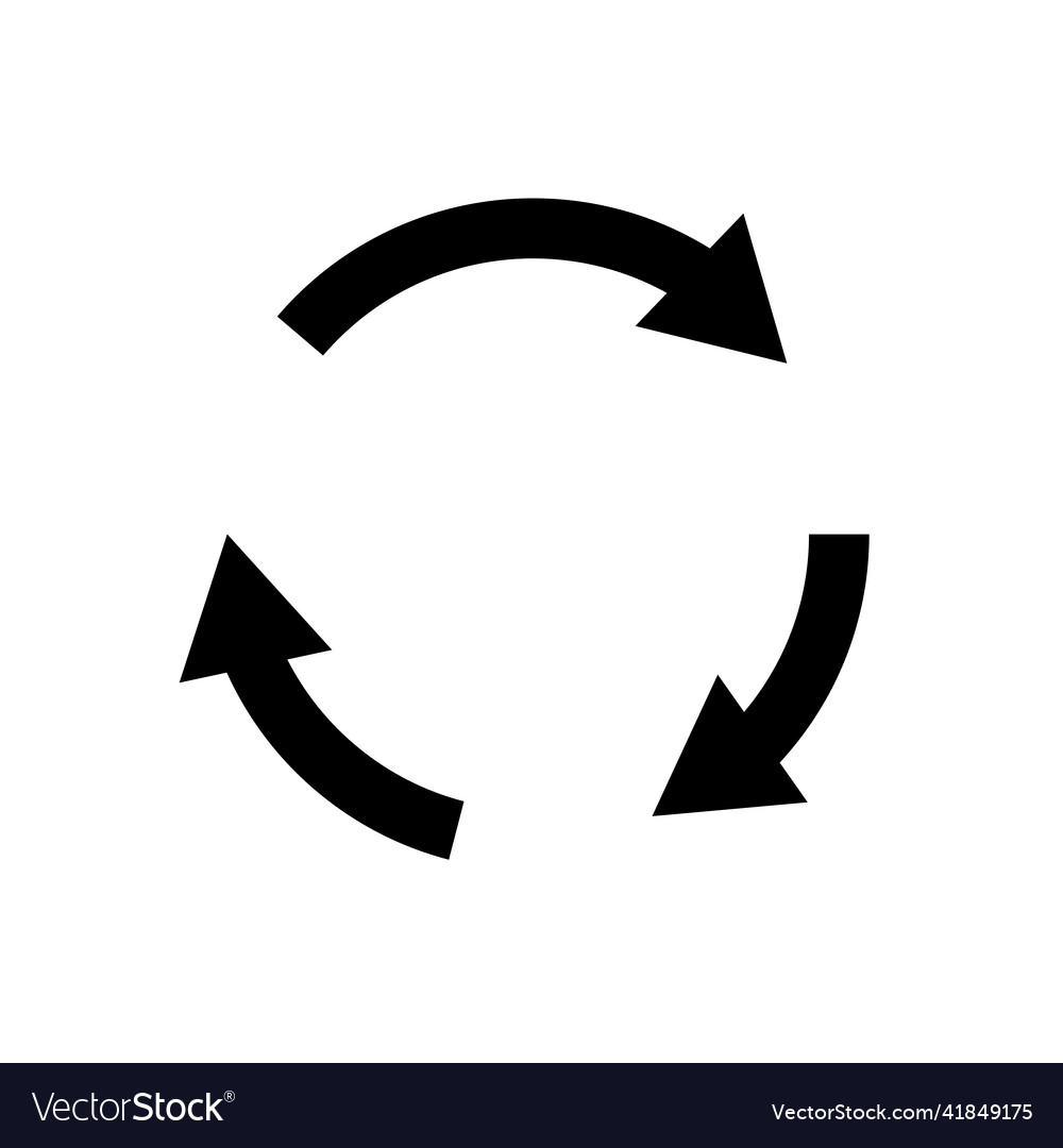Drehen von Pfeilen Synchronisation und Aktualisierung Vector Image Drehen von Pfeilen Synchronisation und Aktualisierung