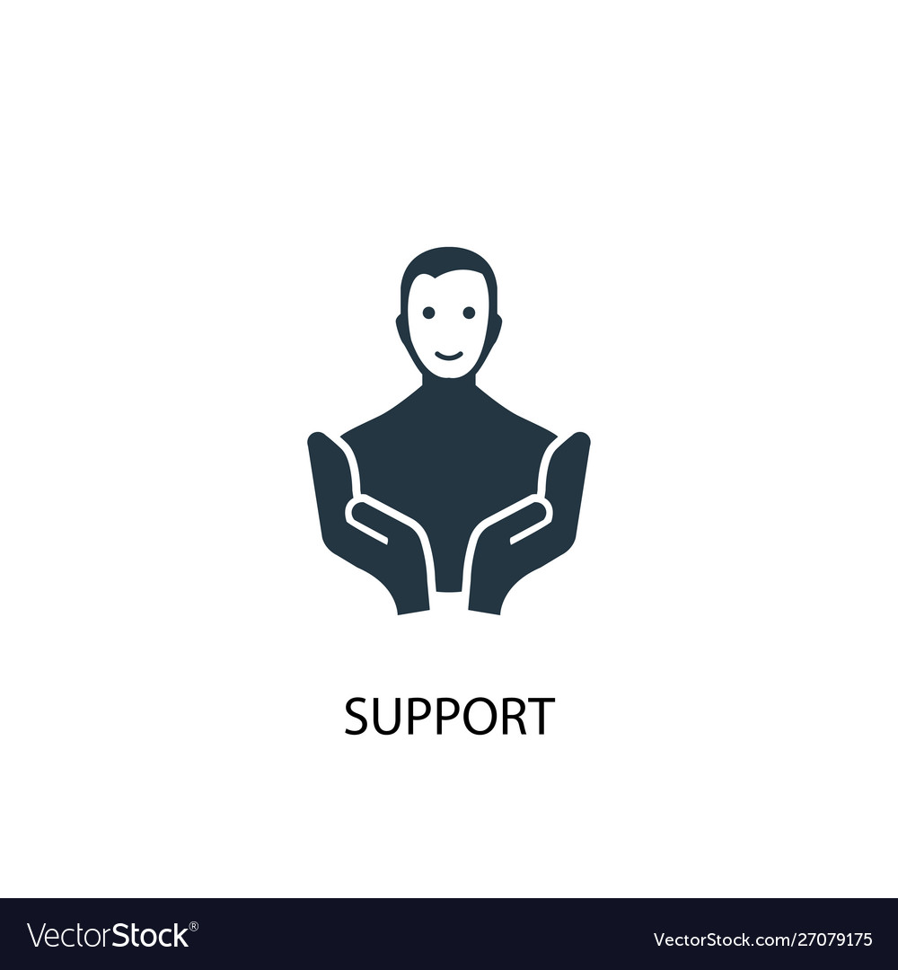 Support icon simple element
