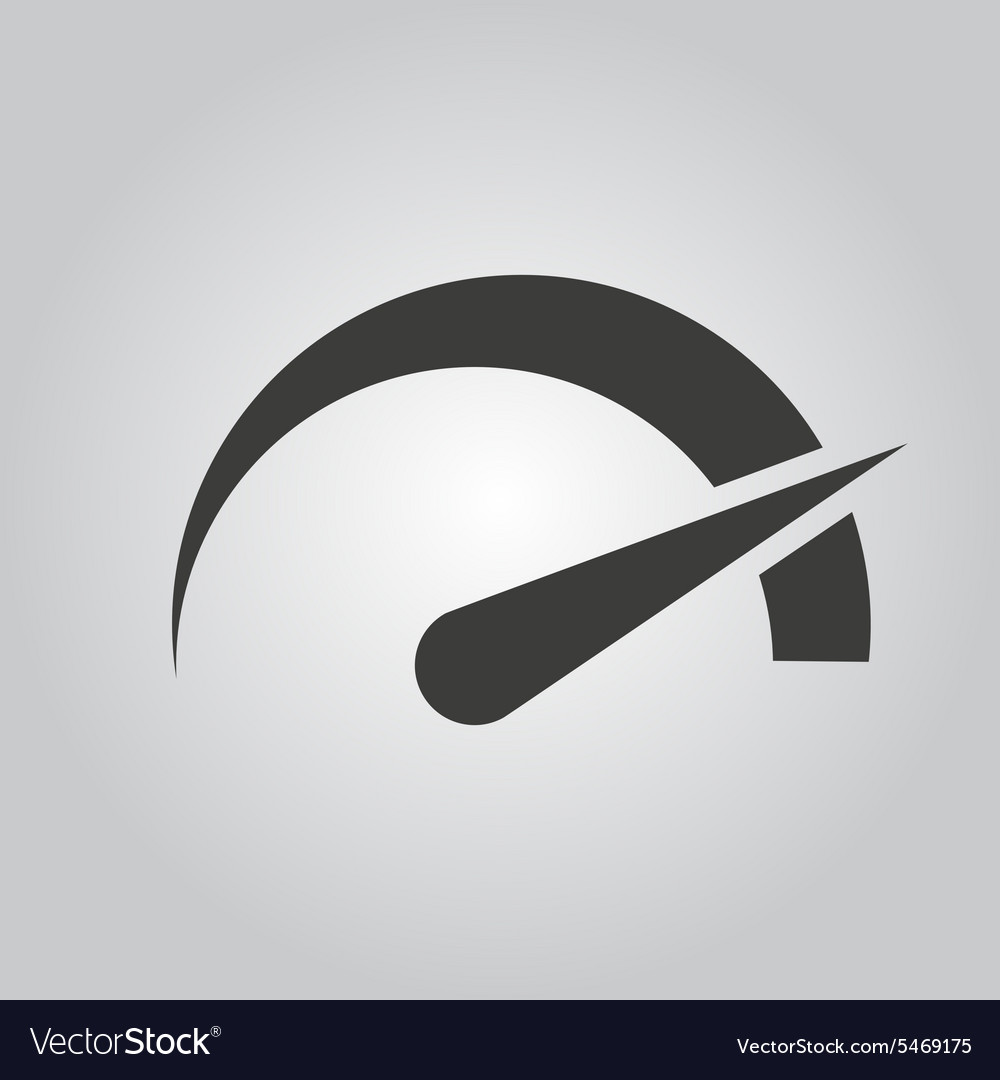 Tachometer speedometer and indicator icon