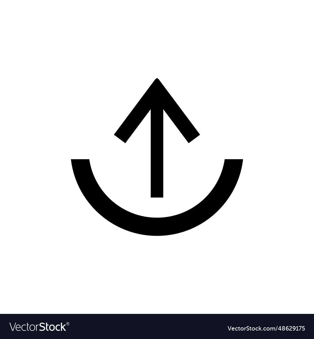 Upload icon vector image Upload icon