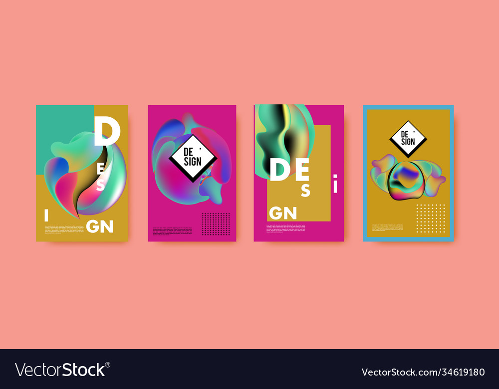 Abstract colorful liquid and fluid pattern