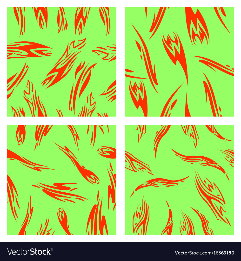 Assembly of patterns in striped style