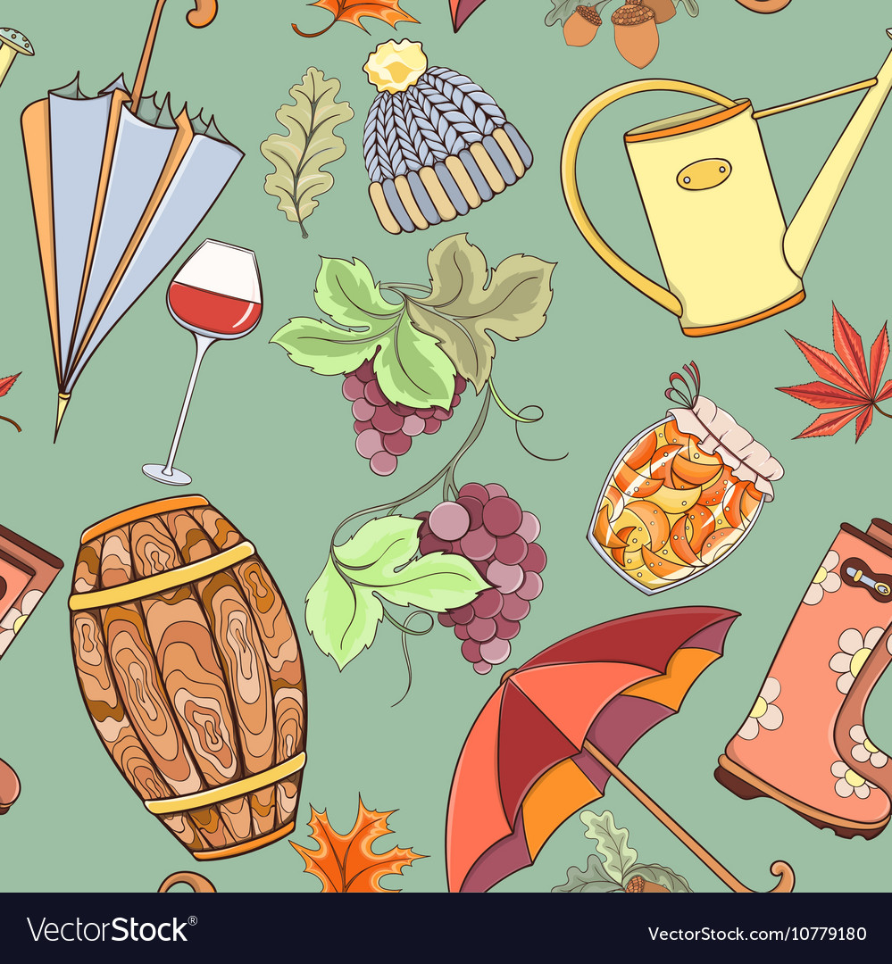 Autumn seamless pattern