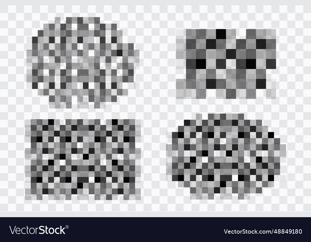 Censor pixel mosaic bar simple gray blur censure