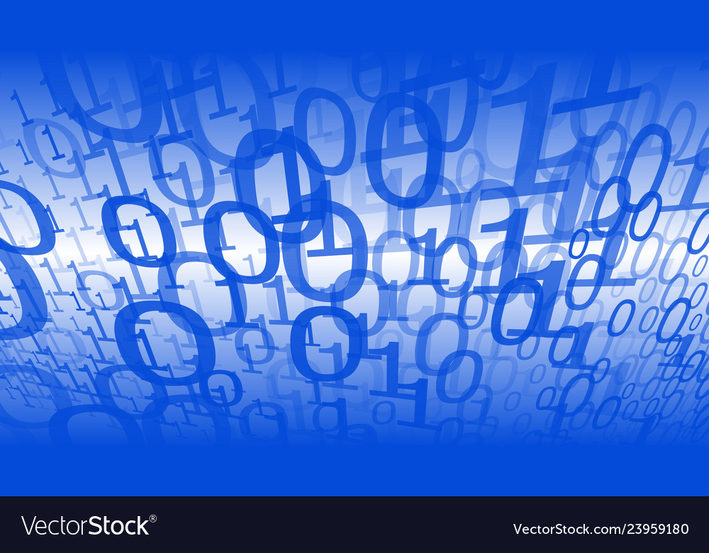 Digital science abstraction numbers big data vector image Digital science abstraction numbers big data