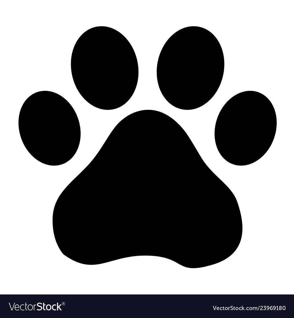 Footprint Dog Royalty Free Vector Image VectorStock