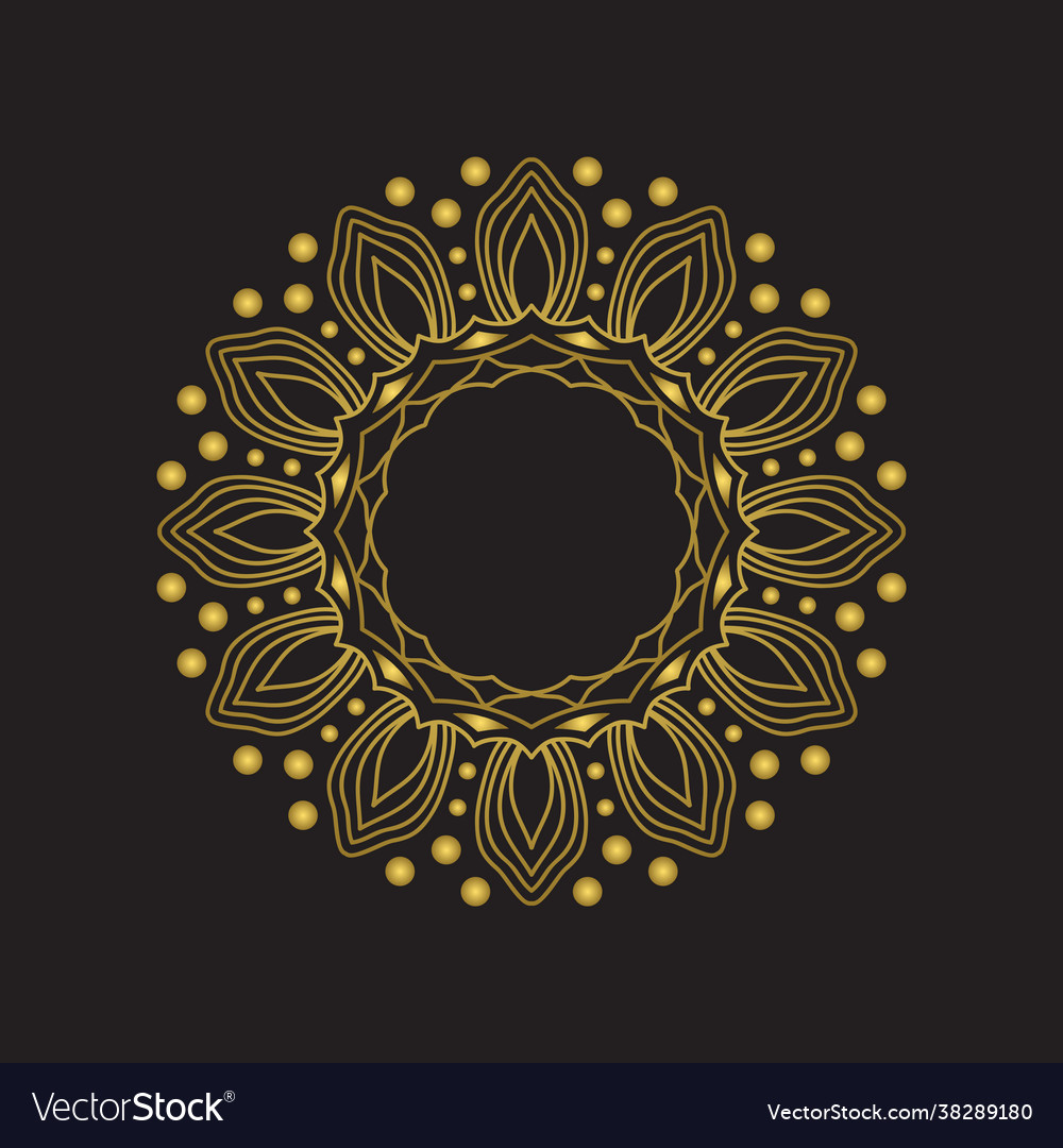 Gradient mandala design element boho Vector Image Gradient mandala design element boho