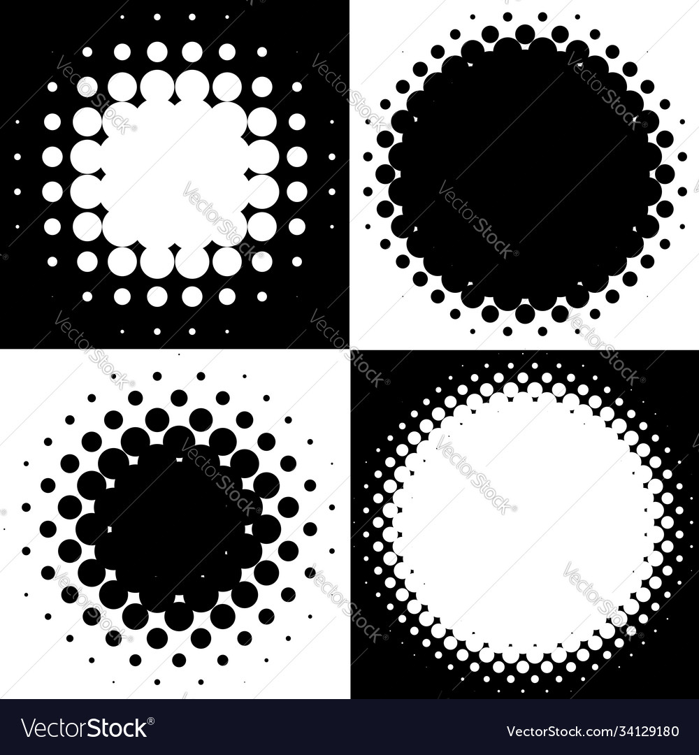 Halftone pattern texture circles dots screentone vector image Halftone pattern texture circles dots screentone