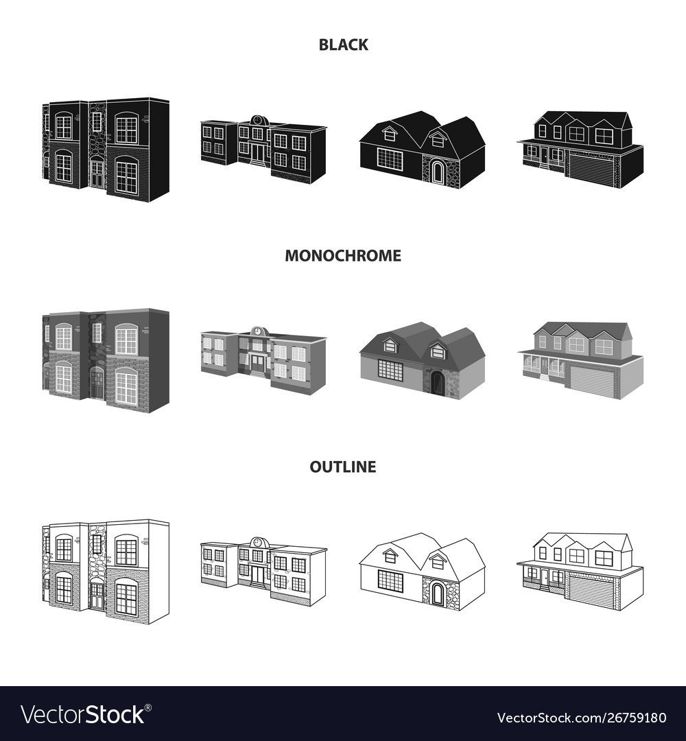 Isolated object facade and housing symbol set