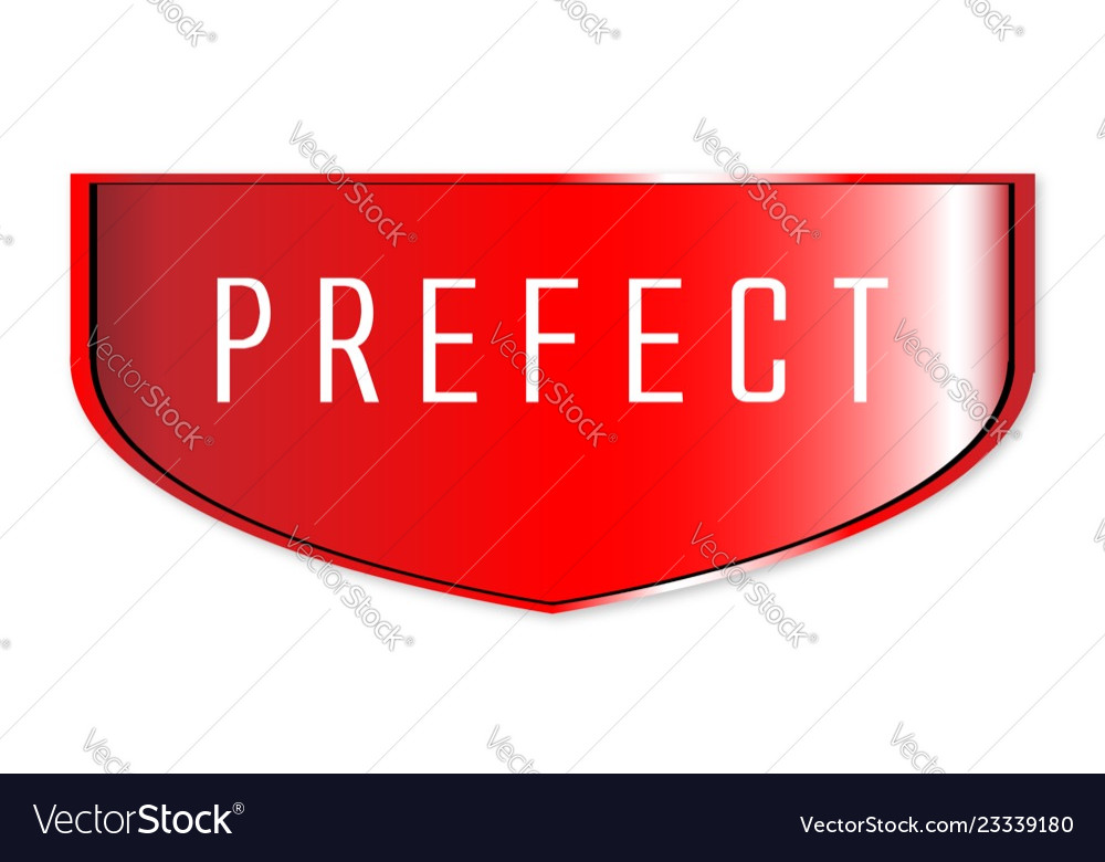 Prefect badge Royalty Free Vector Image - VectorStock