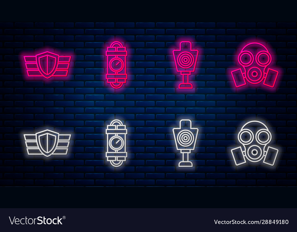 Set line detonate dynamite bomb stick and timer vector image Set line detonate dynamite bomb stick and timer