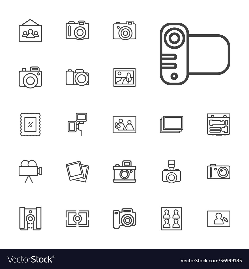 22 picture icons Royalty Free Vector Image - VectorStock