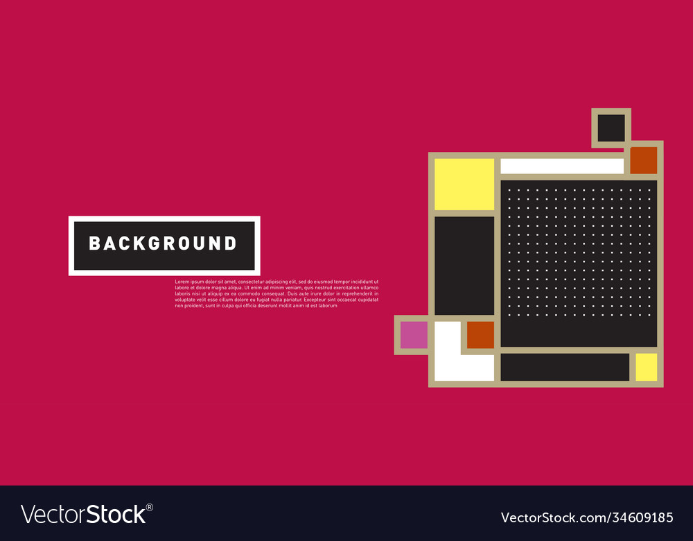 Abstract colorful rectangle background for banner vector image Abstract colorful rectangle background for banner