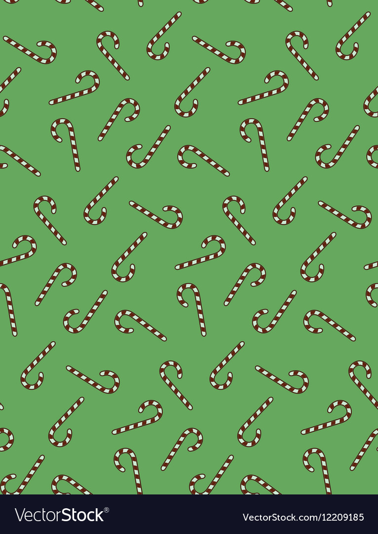 Christmas canes seamless pattern